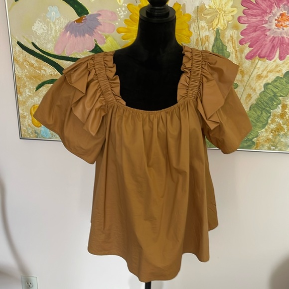 Fall Flutter Sleeve Top - Picture 4 of 8